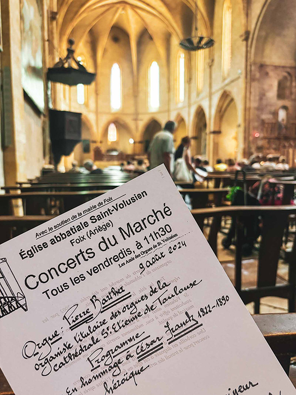 concert Abbatiale St Volusien Foix